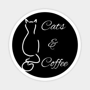 Cats And Coffee Magnet